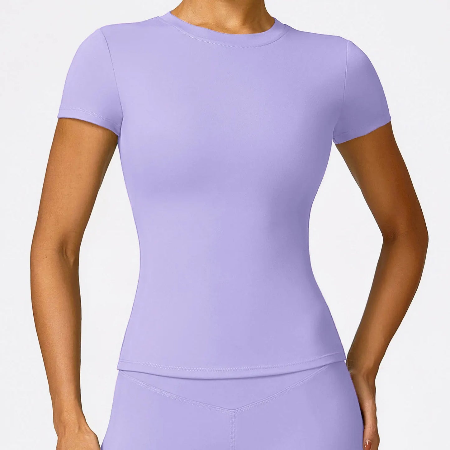 Womens Short Sleeve Gym Top