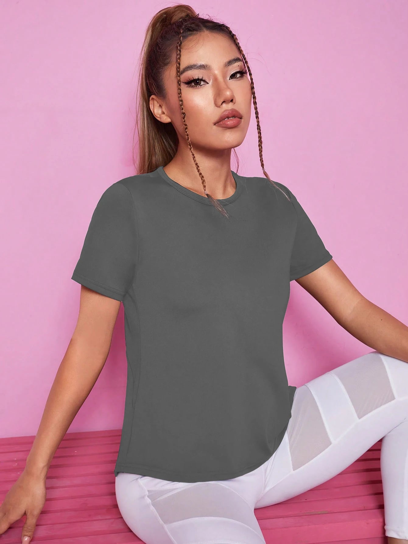 Women Seamless Yoga T-Shirt