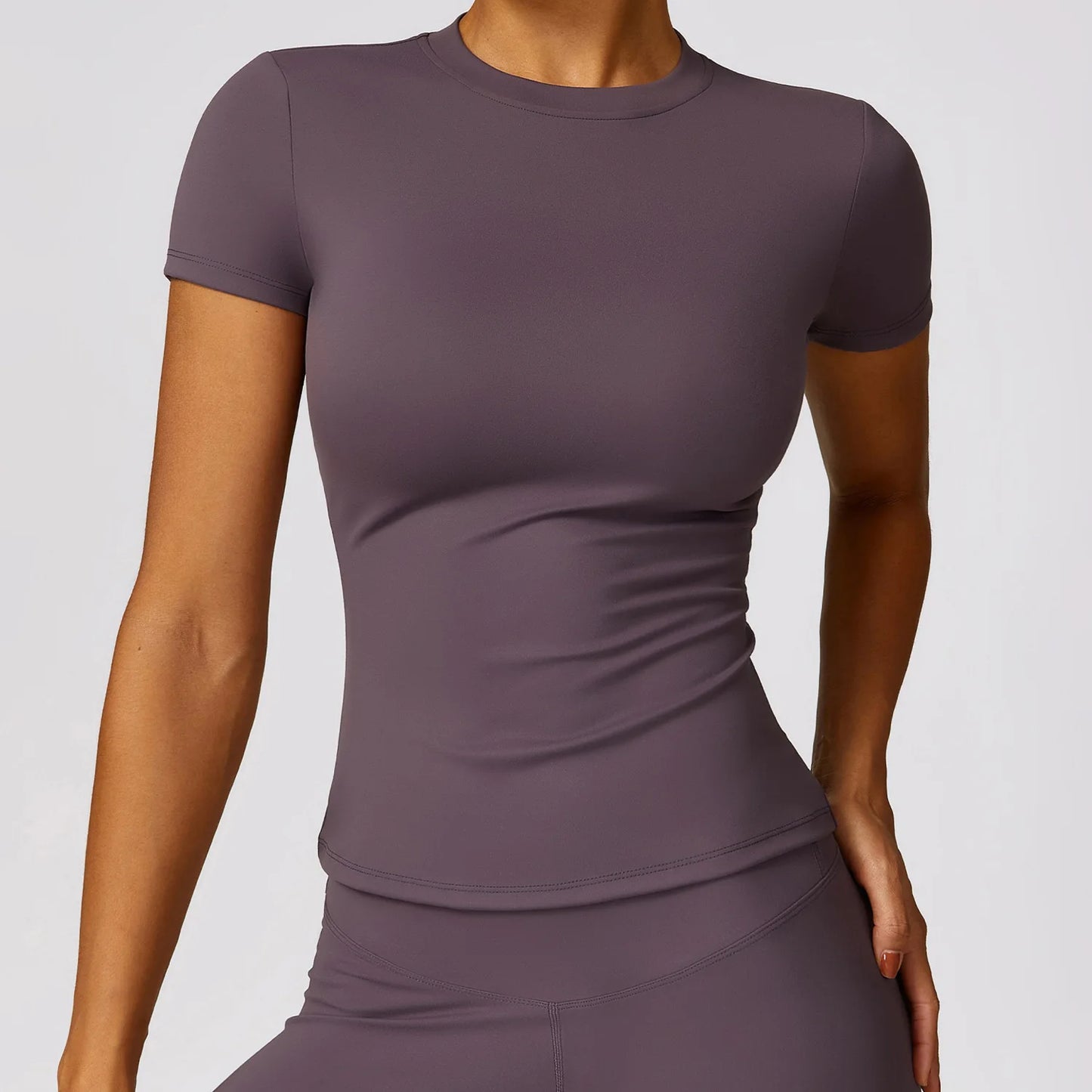 Womens Short Sleeve Gym Top