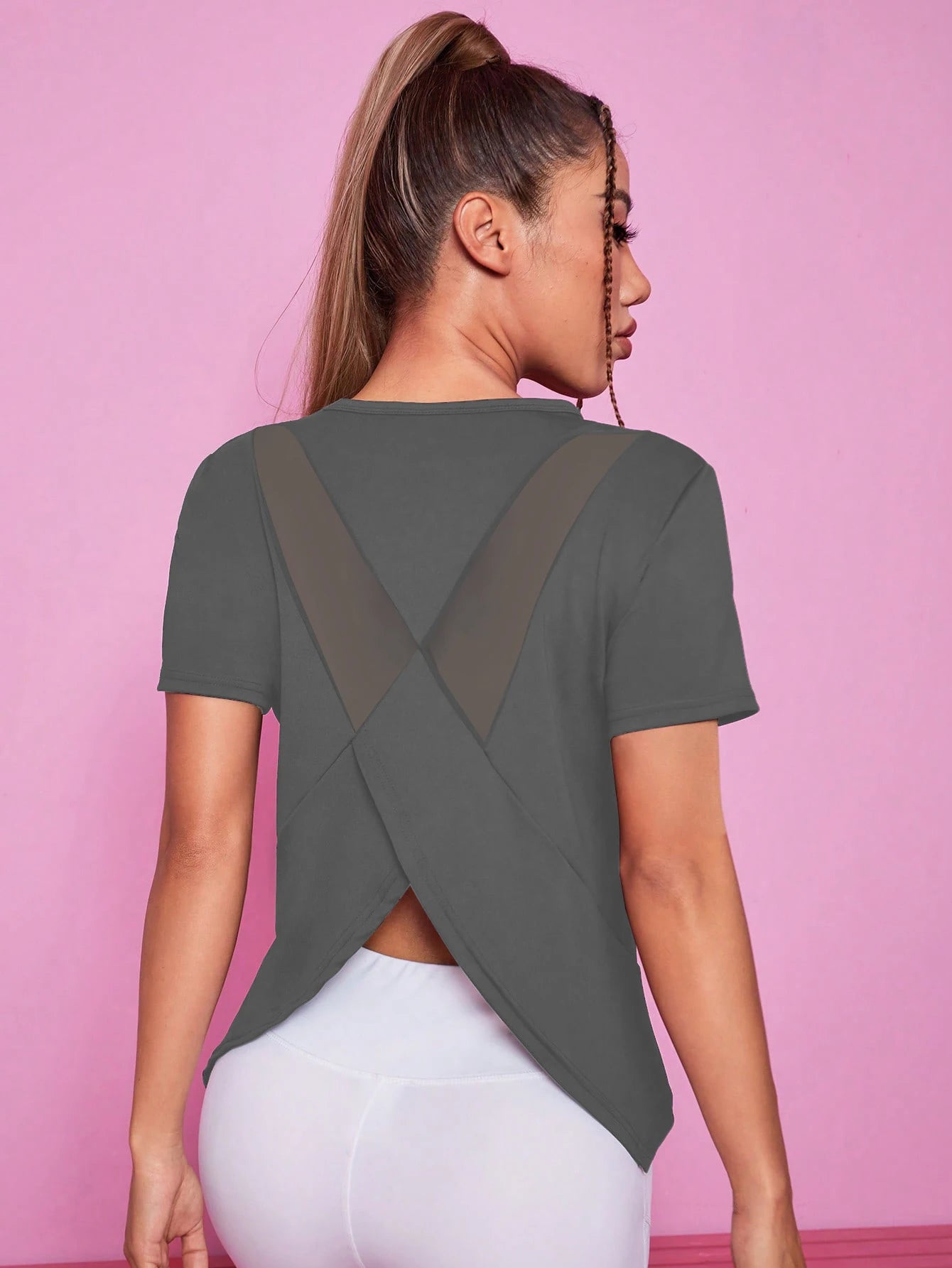 Women Seamless Yoga T-Shirt