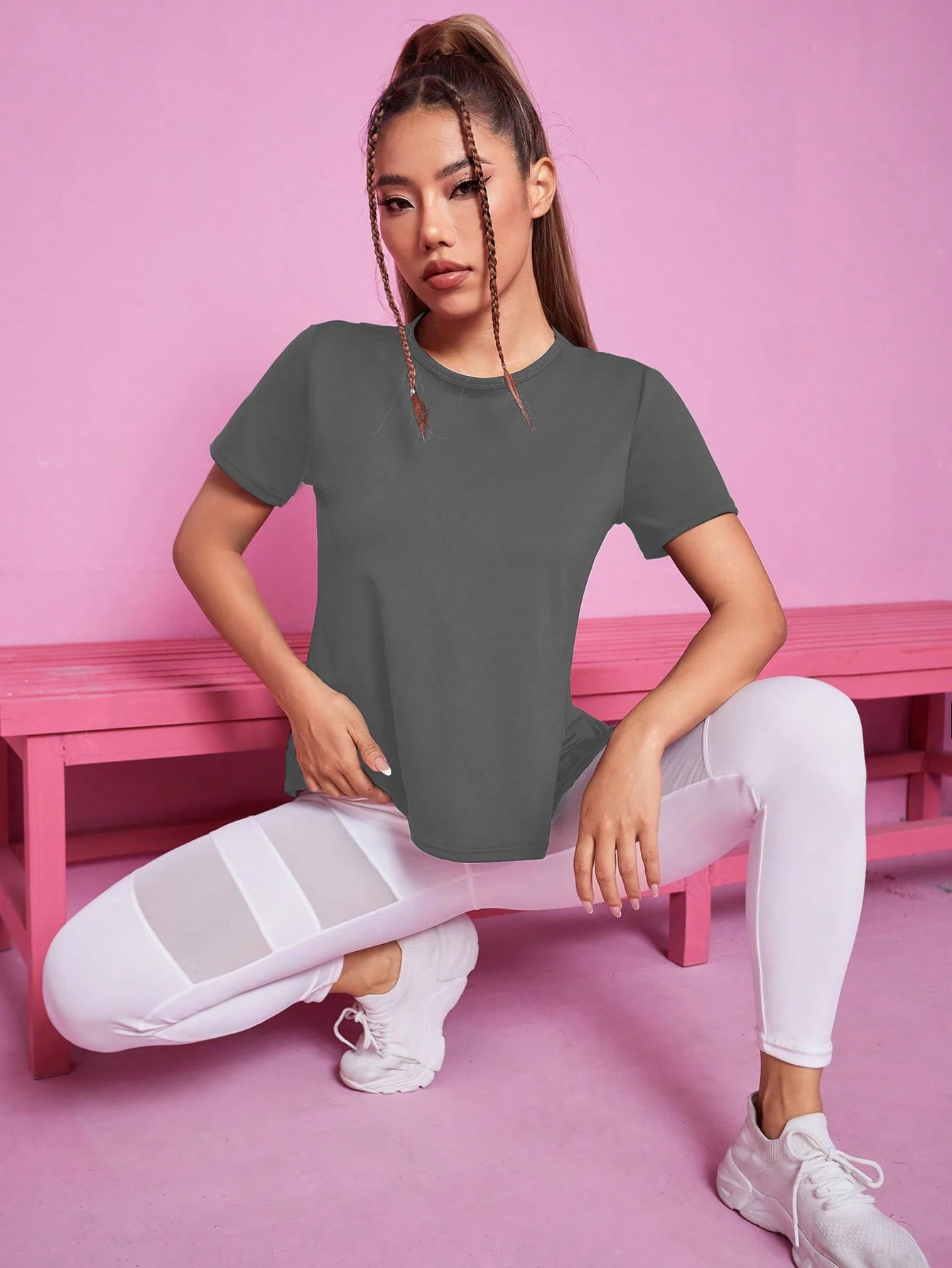 Women Seamless Yoga T-Shirt