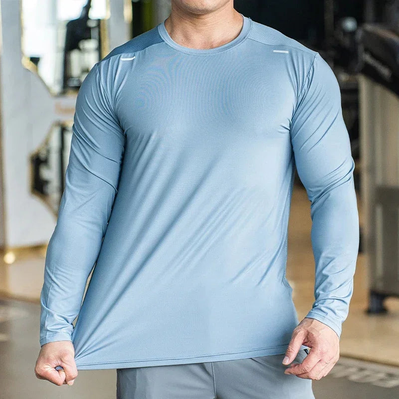 Mens Long Sleeve Gym shirt