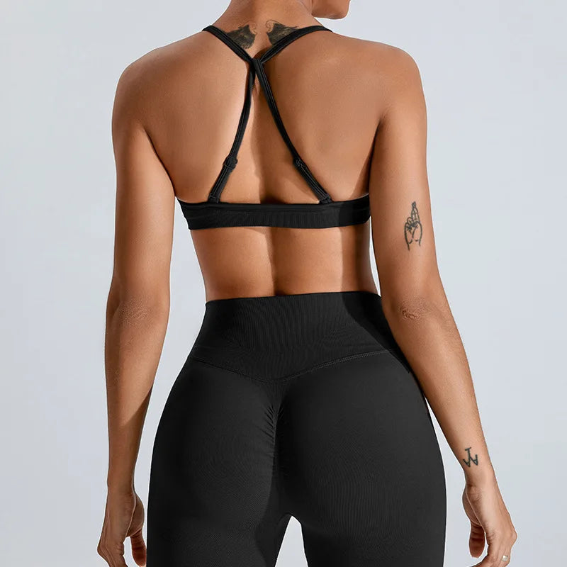 Womens Seamless Push up Sports Bra