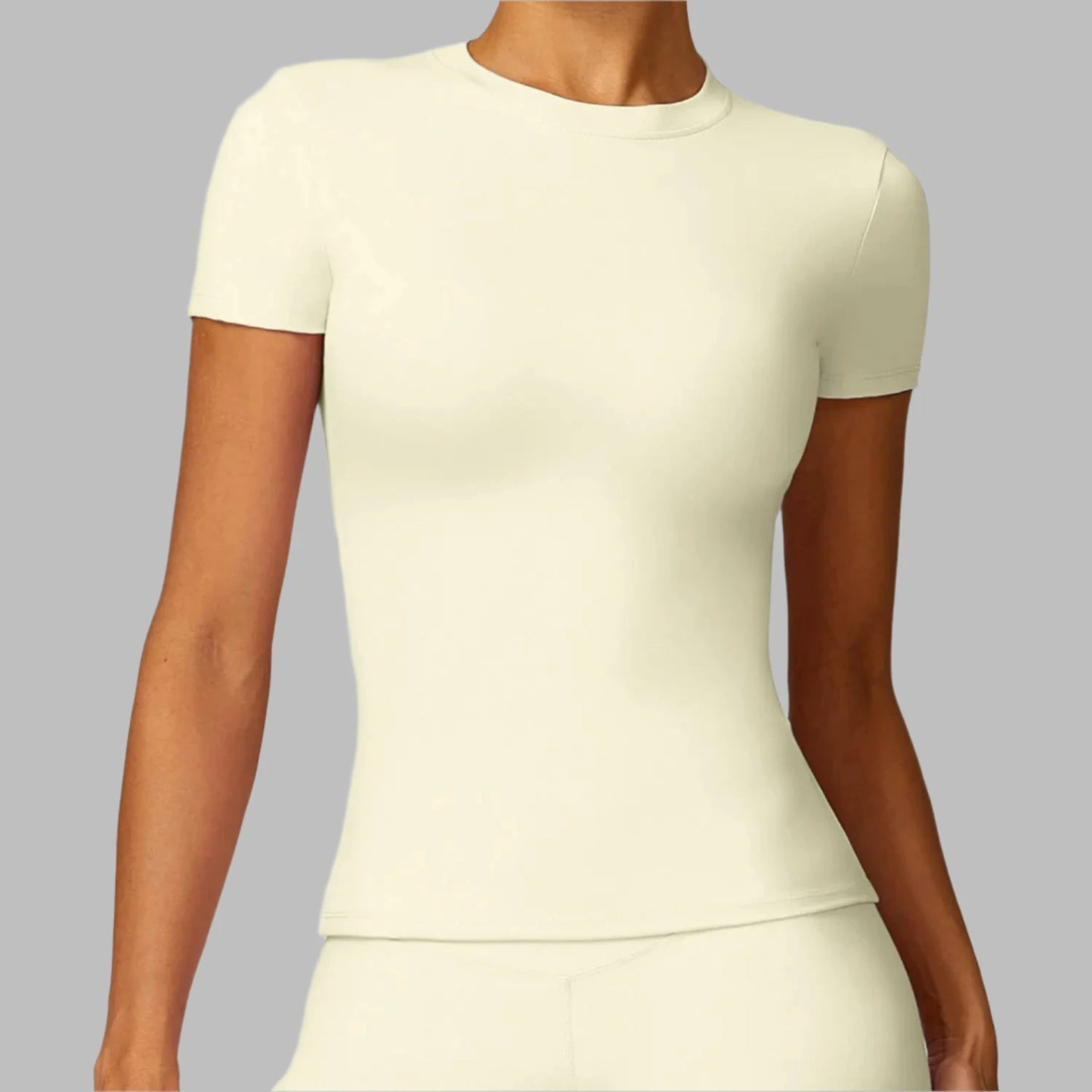 Womens Short Sleeve Gym Top