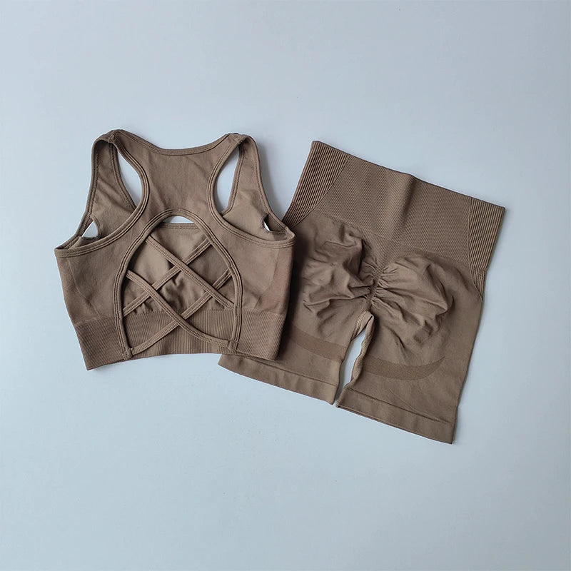 Womens High Waist and Hip Lifting Fitness Set