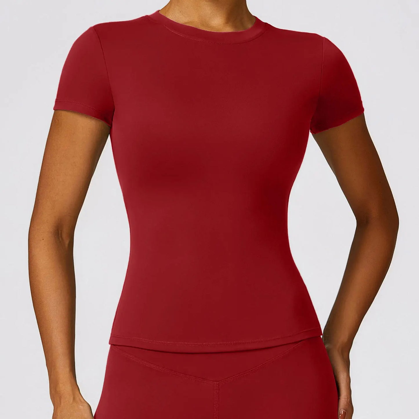 Womens Short Sleeve Gym Top