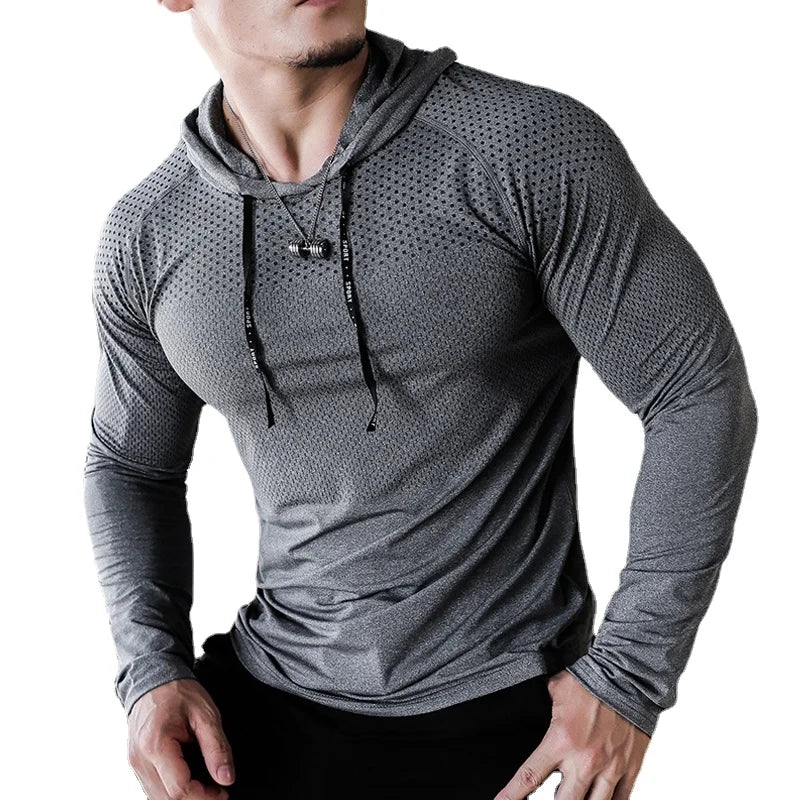 Mens Fitness Running Sport Hoodie