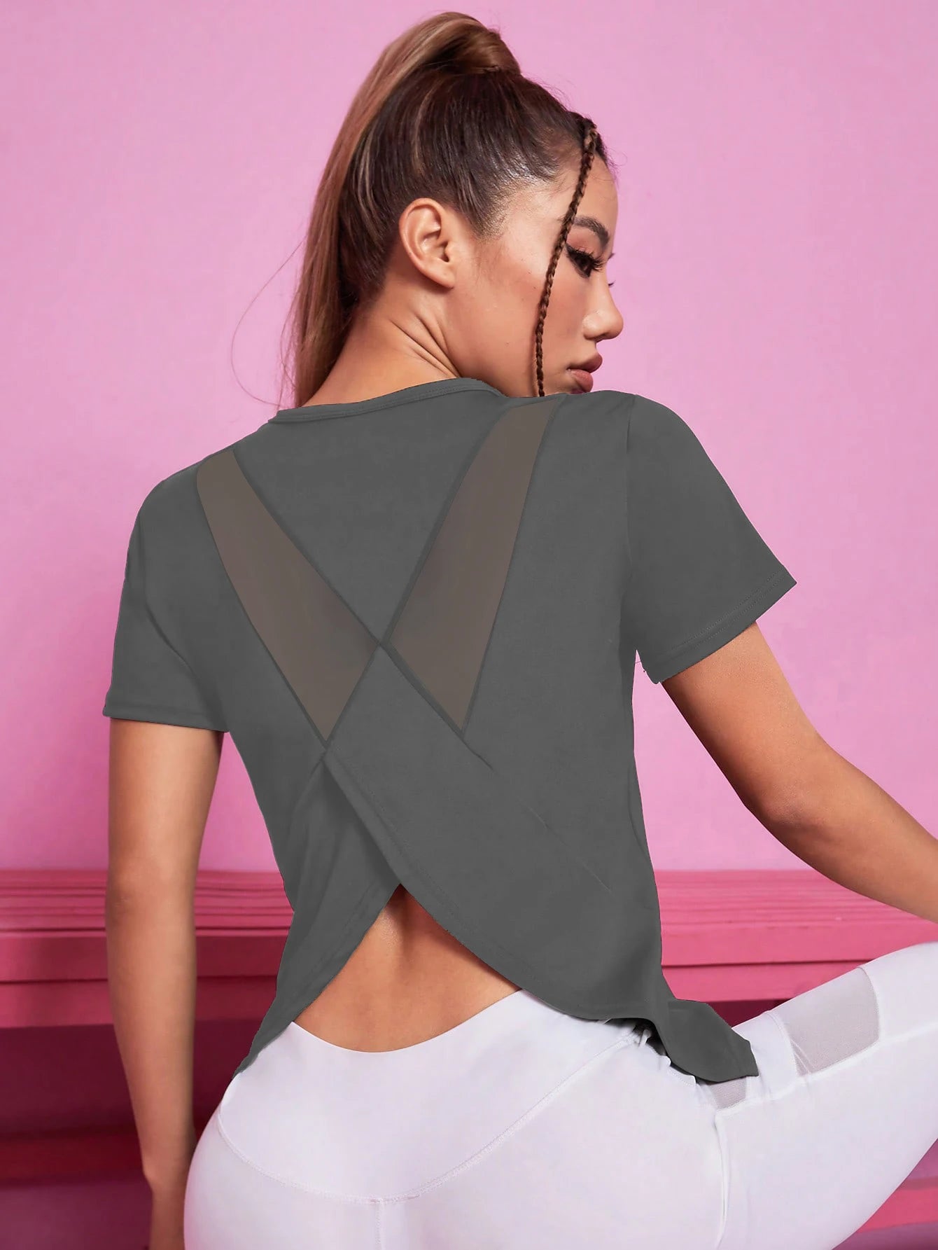 Women Seamless Yoga T-Shirt