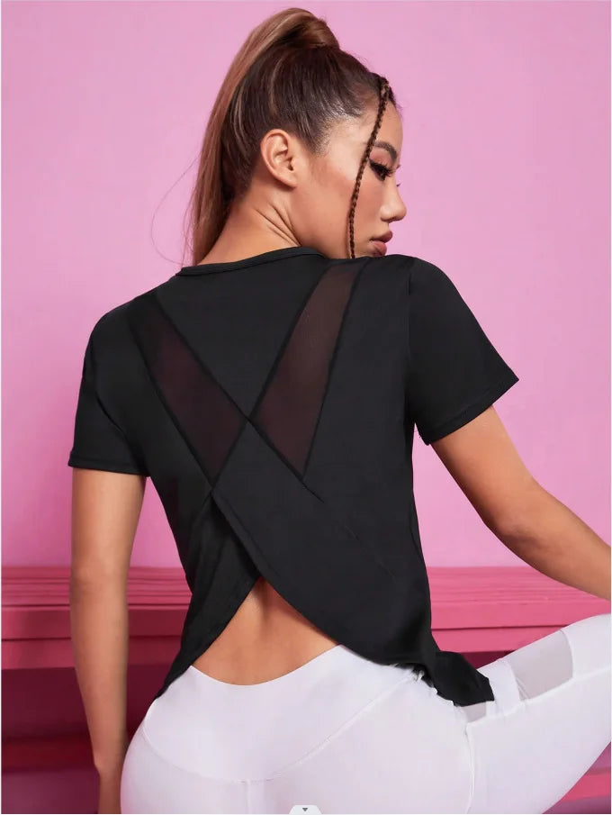 Women Seamless Yoga T-Shirt