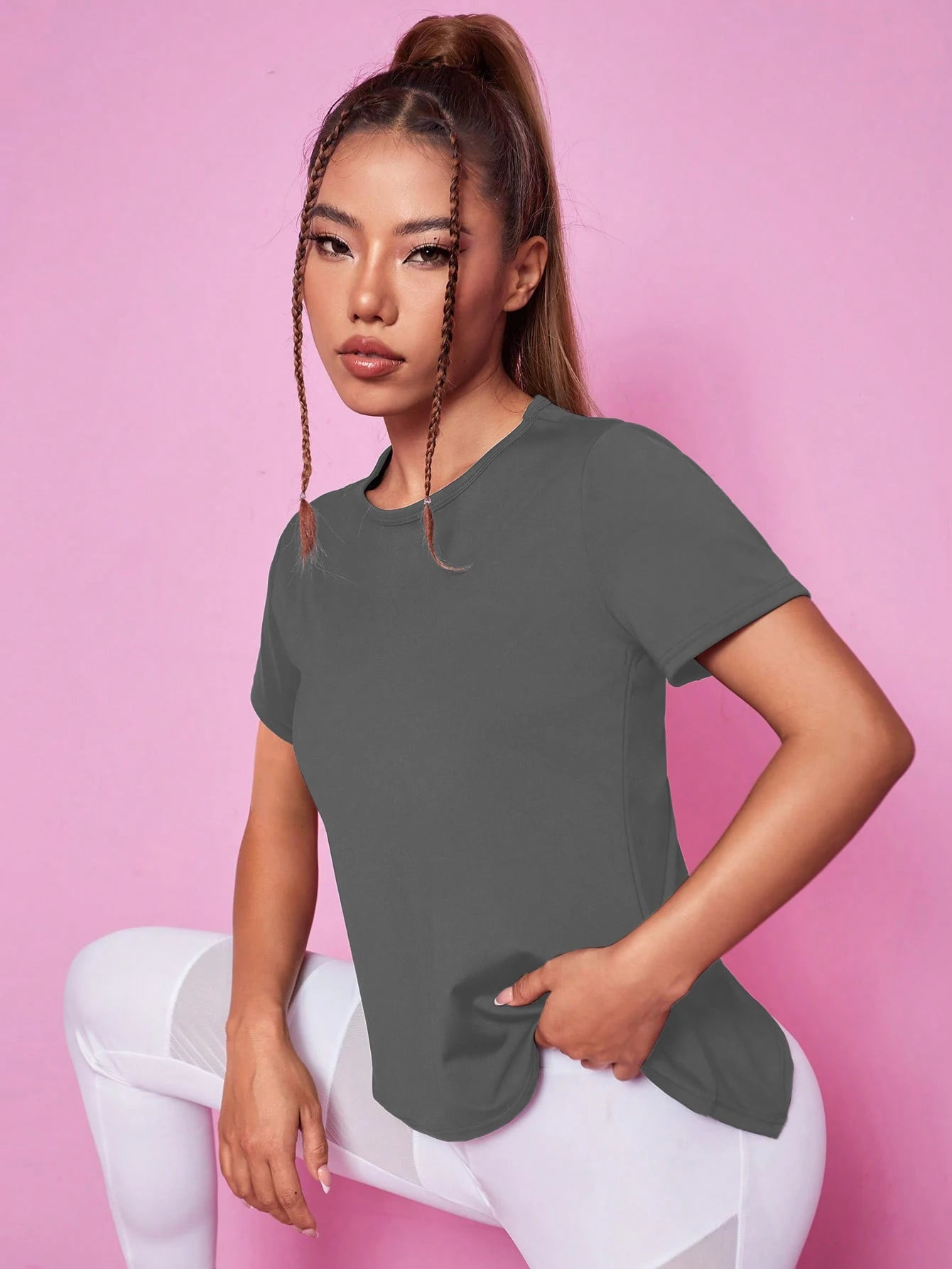 Women Seamless Yoga T-Shirt