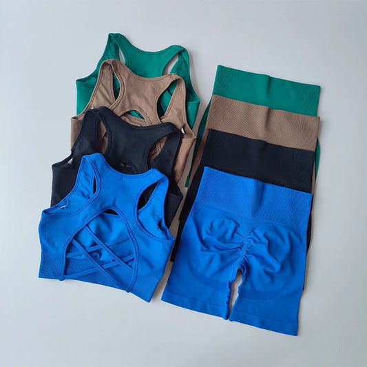 Womens High Waist and Hip Lifting Fitness Set