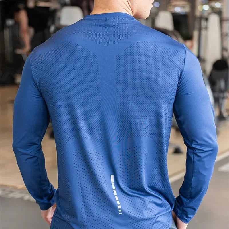 Mens Long Sleeve Gym shirt