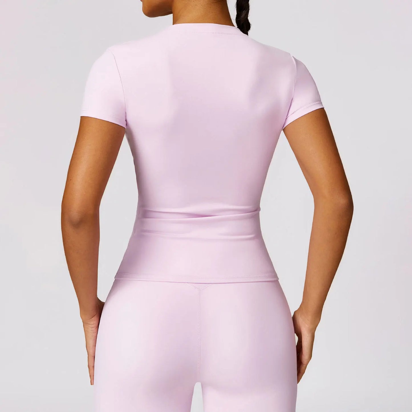Womens Short Sleeve Gym Top