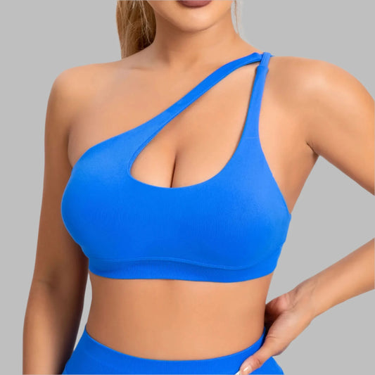 Womens Asymmetric Gym Top