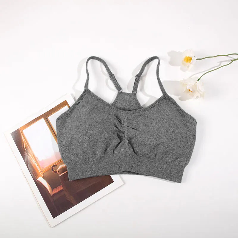 Womens  2PCS Yoga Set Gym bra + Yoga Shorts