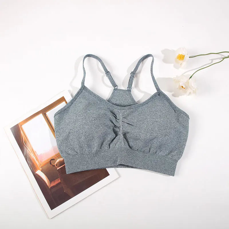 Womens  2PCS Yoga Set Gym bra + Yoga Shorts