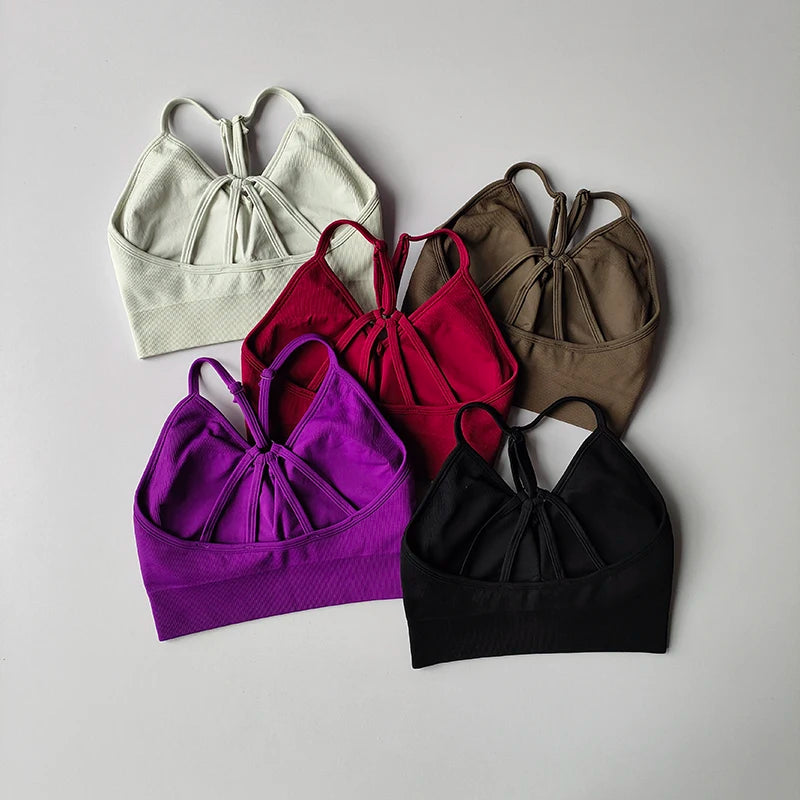 Womens Seamless Sports Bra + Yoga Pants