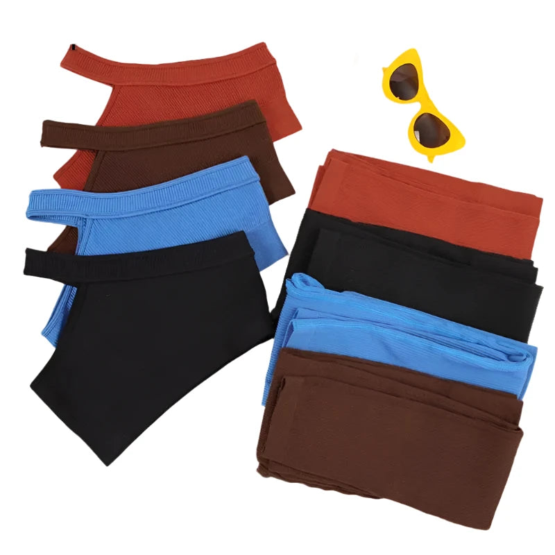 Womens 2pc Yoga Set Asymmetric Tank Top + Yoga Pants