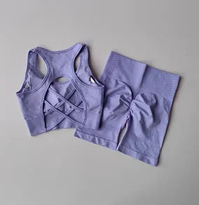 Womens High Waist and Hip Lifting Fitness Set